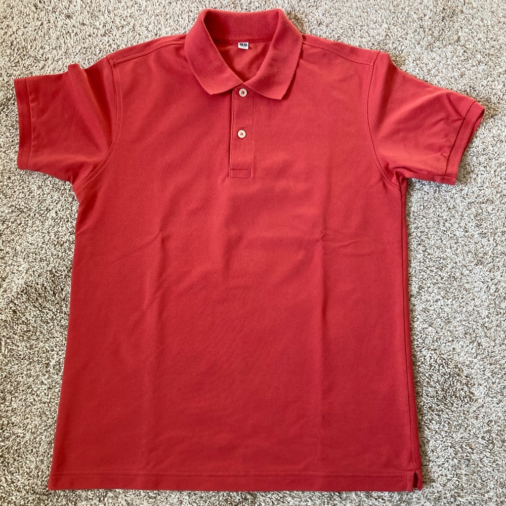 EUC UNIQLO Pique Cotton Polo Shirt